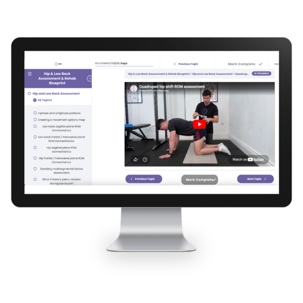Hip & Low Back Assessment & Rehab Blueprint