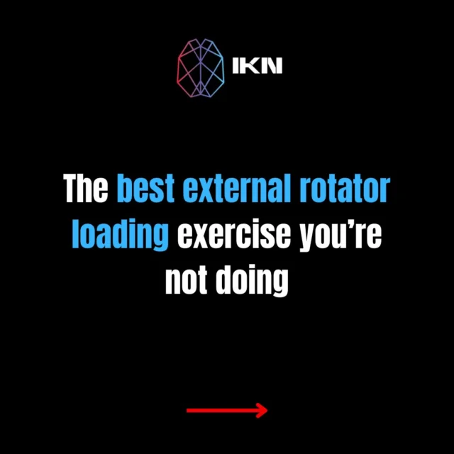 A key exercise that’s part of our external rotator loading progression pathway in our Shoulder Assessment & Rehab Blueprint

What do you do when contracting the external rotator muscles is WEAK & PAINFUL?

And you need to expose them to load?

You could reduce the load being applied to them during an isolated external rotator exercise 

Or, you could share / coordinate the load between the external rotators and synergistic muscles

This supinated band pull apart looks easy, but is incredibly challenging for a number of reasons

By keeping the humerus in the sagittal plane, the posterior cuff / external rotator are experiencing more length

With the supinated grip, the triceps will contribute much less compared to a pronated grip

Start with the shoulder around 90 degrees

By bending the elbow slightly, you increase demand on the external rotators, but you also allow the delts to continue to contribute 

Maintain this as you pull apart the band & hold isometrically 

This is a simple starting point, and there are a couple of specific ways we can progress

To learn more - check out our brand new Shoulder Assessment & Rehab Blueprint

Available now!!