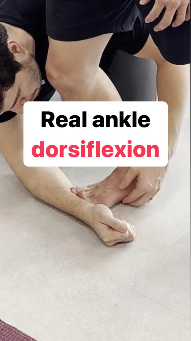 Pronation is a subtalar joint motion, not a talocrural / ankle joint motion

Yes, if you pronate it will often help you get your knee farther forward because the talus will drop down and in…

..but it does not mean you’re expressing that extra motion at the ankle 🔑 

If you feel like your “ankle” mobility improved by improving pronation, then you probably needed pronation, not dorsiflexion 

Dorsiflexion is not pronation 

Pronation is not dorsiflexion 

Yes, these two motions couple with each other during locomotor activities, but it does not mean by improving one, its going to improve the other 

To be clear, improving pronation is important and something we work on addressing within our courses, but it’s just as important to be clear on the when, why & how