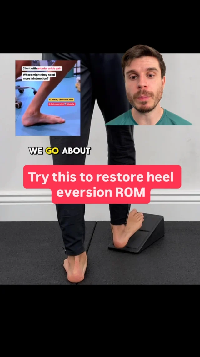 How might we restore pronation in this client with restricted motion?

We’ll start at the rear foot 🦶